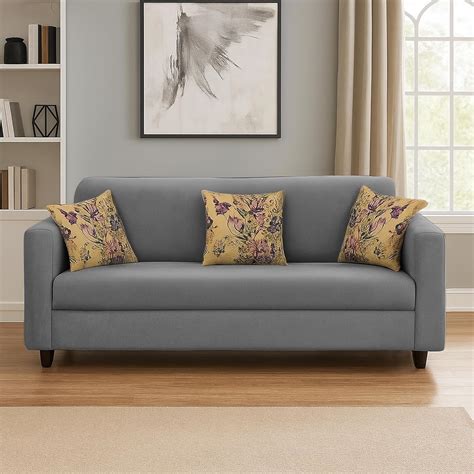 Casaliving - Lifestyle 3 Seater Sofa for Living Room (Gry1) : Amazon.in ...