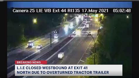 LIE remains opens westbound at Exit 41 North after crash