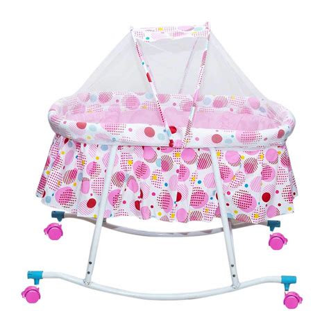 Buy Mee Mee Baby Premium Cradle Cot with Mosquito Net for New Born Crib ...