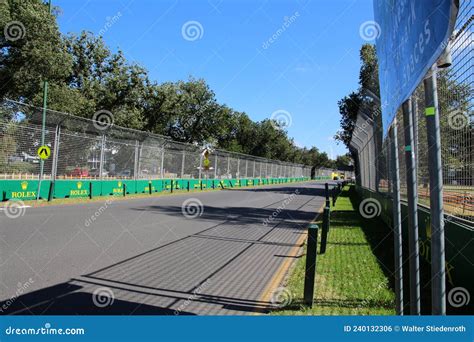 Formula One Track Albert Park Circuit in Melbourne, Australia Editorial ...