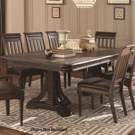 dark brown dining room table