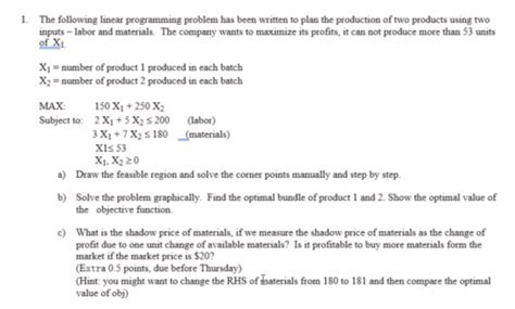 Image result for Production Line Linear Programming Problem
