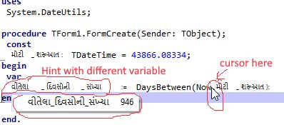 Image result for Simple Variable Code in Delphi