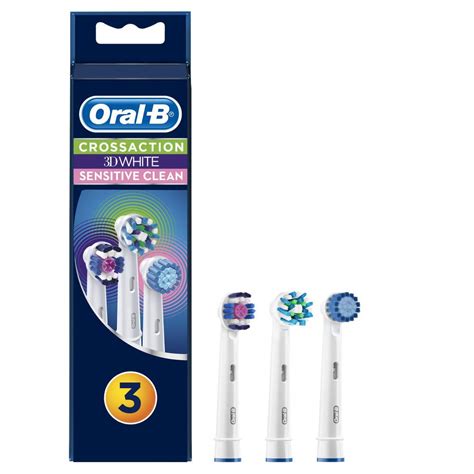 Oral B Cross Action, Sensitive, 3D White, Multipack 3 in 1 Replacement ...