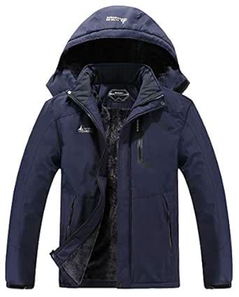 MOERDENG Men's Waterproof Ski Jacket Warm Winter Snow Coat Mountain ...