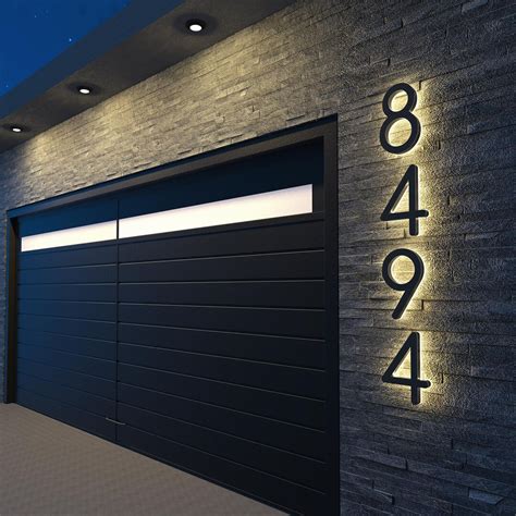 Image result for Backlit House Numbers LED