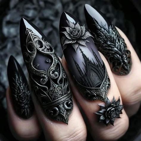 Nail Ideas Gothic at Cynthia Cawley blog