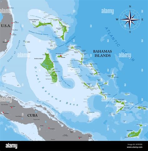 The Bahamas Map HD Map of the - The Bahamas State And Capital Map maps ...