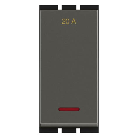Buy GM G-Ten Ace 20A 1 Way Switch With LED Indicator Graphite Magnesia ...