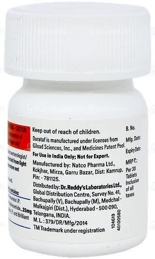 Durataf 25 MG | Order Durataf 25 MG Tablet Online at Truemeds