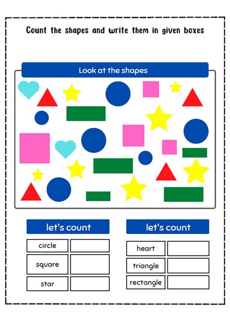 Count Shapes Worksheet 的图像结果