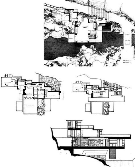 Frank Lloyd Wright | Kaufmann House | 1939 | Архитектурные эскизы, Дом ...