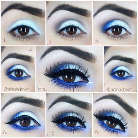 Blue Eye Makeup Tutorial 的图像结果