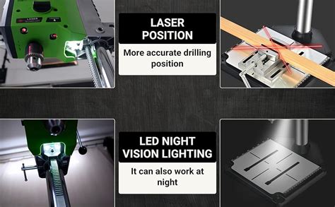 Homdum Bench Drill Machine Laser 800W 13MM With LCD Display Drill Press ...