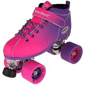 Riedell Skates - Dart Ombré - Quad Roller Speed Skate | Purple & Pink ...