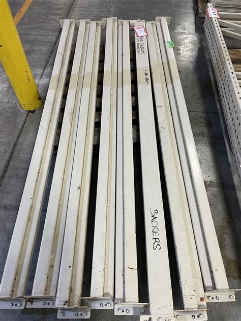 Medium duty industrial racking includes (3) 8ft uprights, (8) 8 ft ...