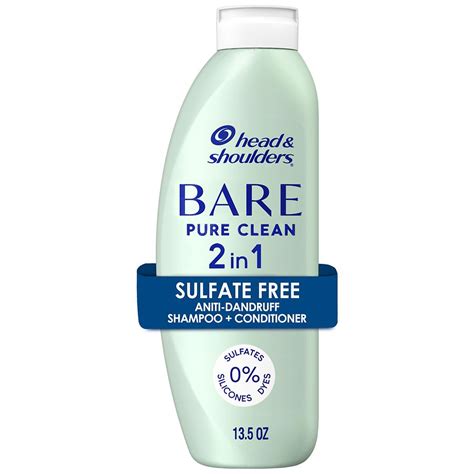 Head & Shoulders Bare Pure Clean 2in1 Dandruff Shampoo and Conditioner ...