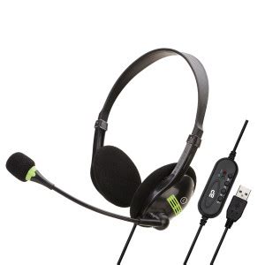 BigPassport Pro-Tech USB Digital Audio With Mic Computer Headphone ...