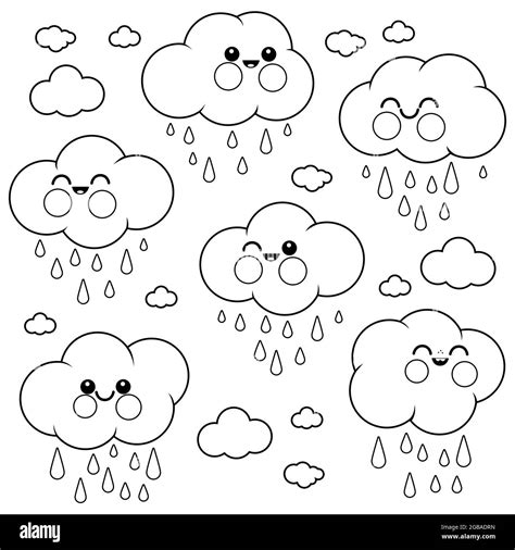 Cloud Coloring Pages For Kids