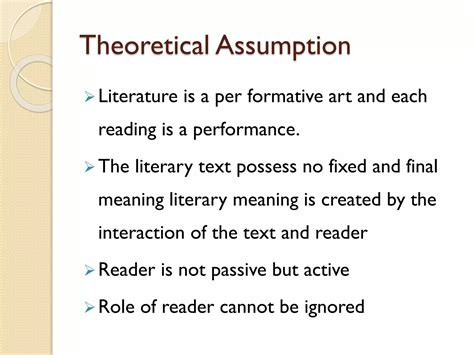 Reader response theory | PPTX