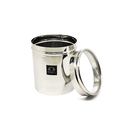 Buy NYRA® Stainless Steel Storage Container/Canister/Vertical Jar Dabba ...