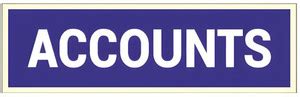 Buzzhub Accounts Sign Board 4x12 Inch Notice for Bank, Office, Hotal ...