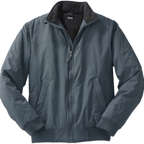 Kingsize - Kingsize Men's Big & Tall Fleece-lined Bomber Jacket ...