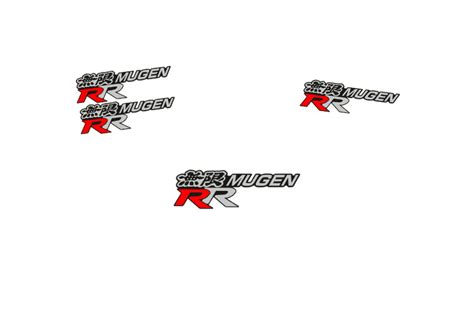 Honda Emblem & Badges set with Mugen RR logo (Type 2) – decoinfabric