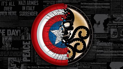 Download 2560x1440 Marvel Captain America Shield HYDRA Wallpaper ...