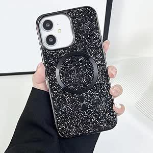 LuxuryKase Premium Glitter Magnetic Mag-Safe Case for iPhone 12 with ...