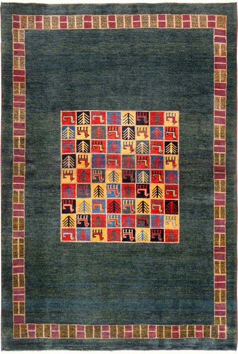 Tribal Collection Hand-Knotted Lamb's Wool Area Rug- 3' 3" x 5' 1" In ...