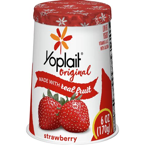 Yoplait Strawberry Yogurt Nutrition Label