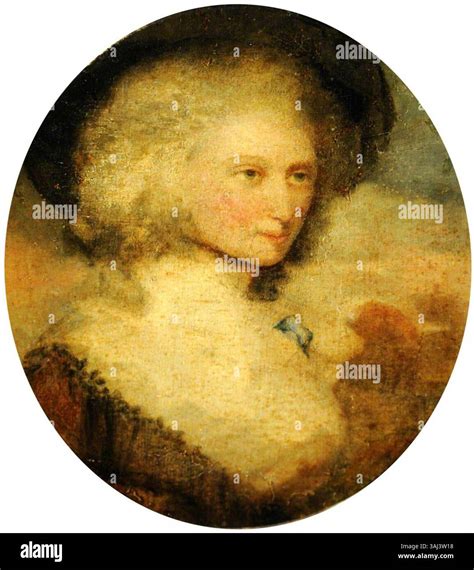 This portrait, created in the style of Thomas Gainsborough, depicts ...