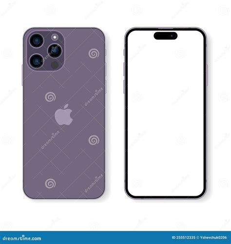 Apple IPhone 14 Pro and Apple IPhone 14 Max in Deep Purple Color. Touch ...