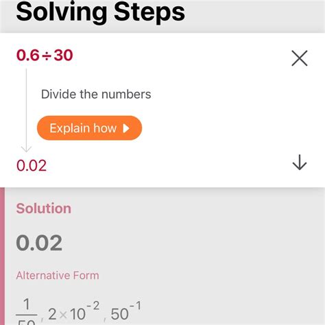 How to solve 0.6 divided by 30 - brainly.com