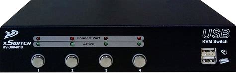 KVM Switch 4-Port with KVM Cables : Amazon.in: Computers & Accessories
