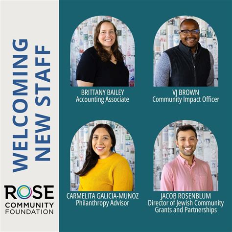 We are thrilled to welcome four new members to the Rose Community ...