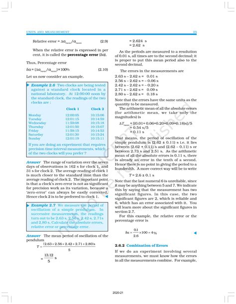 Units And Measurements - NCERT Book of Class 11 Physics Part I