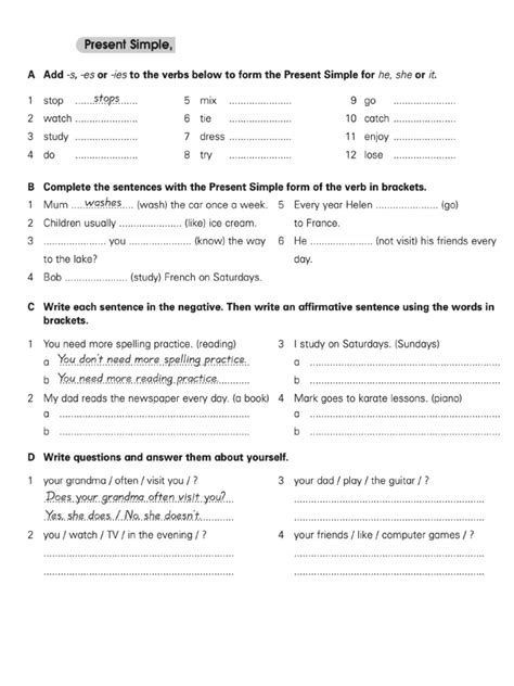 Image result for Simple Present Have Worksheet