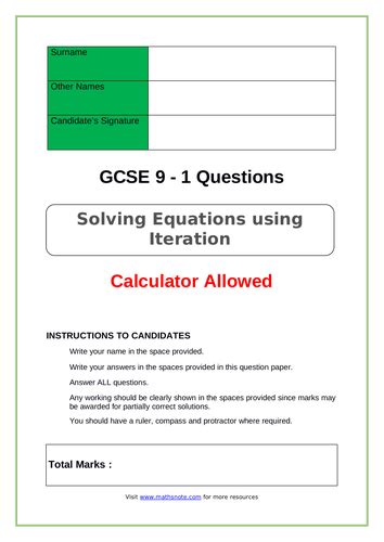 Image result for Solving Equations Using Iteration