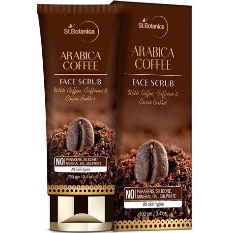 Buy St.Botanica Arabica Coffee Face Scrub 100g Infused With Coffee ...
