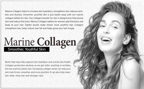 Vokin Biotech Marine Collagen 3000Mg With Biotin & Vitamin C For Skin ...