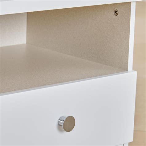 Buy Alps Bed Side Table With Drawer - White from Home Centre at just ...