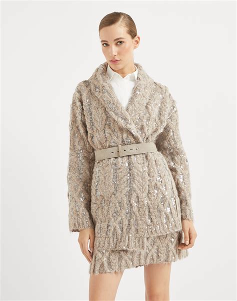 Кардиган с блестящей вышивкой (242MDUR15206CFY65) - Женщина | Brunello ...