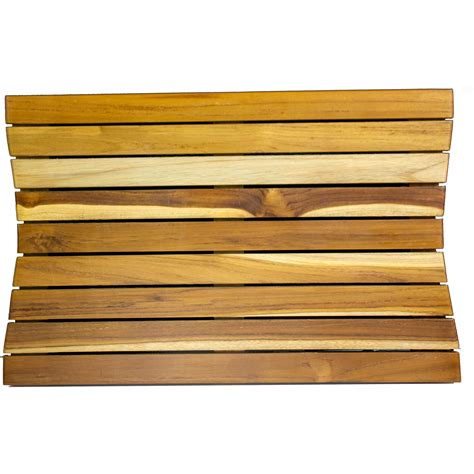 Eleganto® 34” Teak Bath Tray with LiftAide® in EarthyTeak® Finish - Th