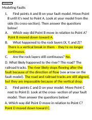 Image result for Modeling Faults Worksheet