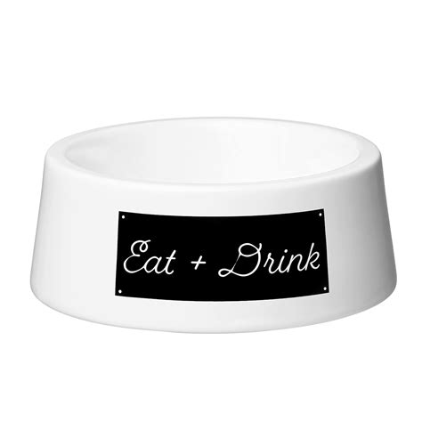 Amici Pet Ceramic Eat + Drink Bowl Large | Pet Food and Water Feeder ...