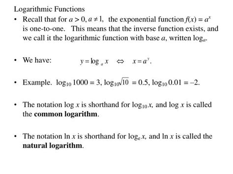 Image result for Understanding Logarithmic Functions