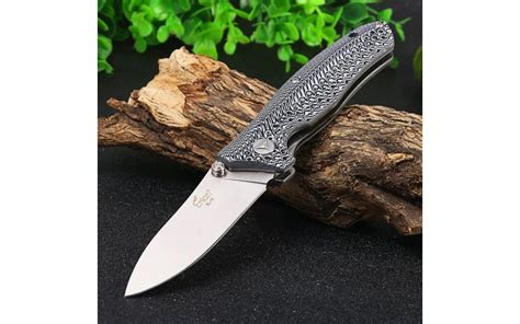 Enlan EL-10 EDC Folding Knife [G10Handle, Liner Lock, Drop Point,Fine ...