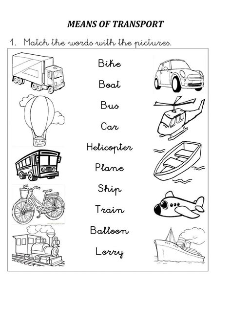 Transportation Worksheet 的图像结果